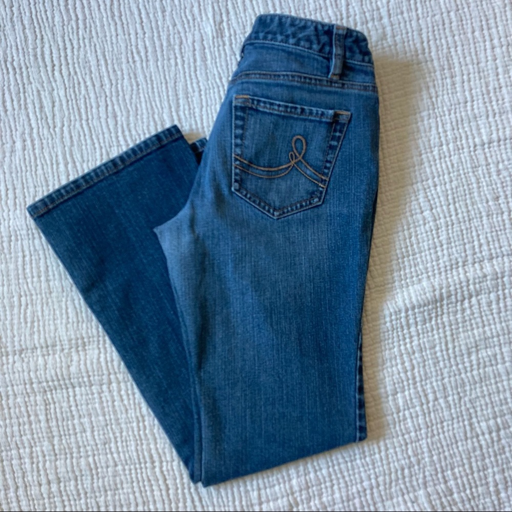 LOFT curvy boot jeans, size 4P